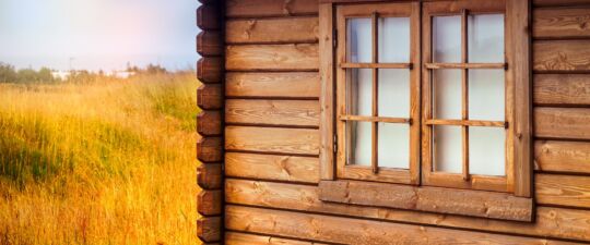 wooden,summer,house,in,golden,fields